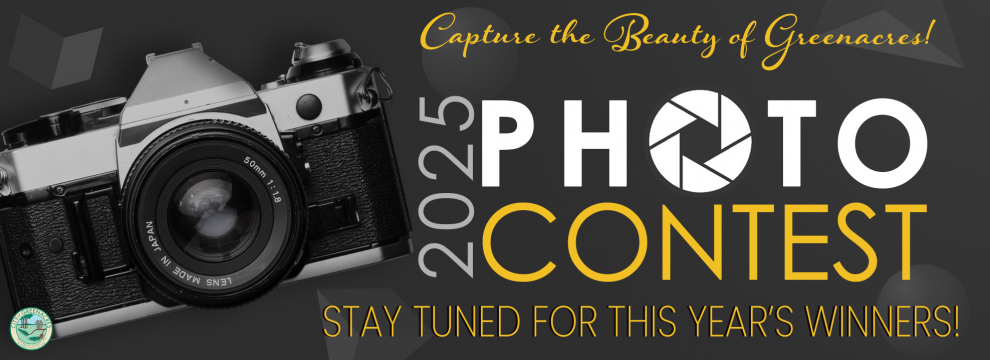 Capture the Beauty of Greenacres! Annual Photo Contest, stay tuned for this year's winners