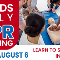 Hands Only CPR Training - Wednesday, August 6 at 6 p.m.