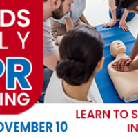 Hands Only CPR Training - Monday, November 10 at 6 p.m.