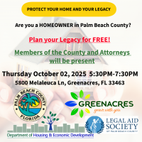 Protect Your Home and Your Legacy Flyer