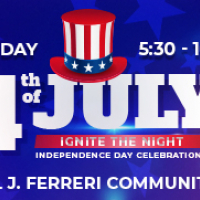 Ignite the Night, July 4th Celebration at Samuel J. Ferreri Community Park from 5:30pm to 10:00pm