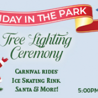 Holiday in the Park, Friday December 12, 2025 from 5:00 pm to 9:00 pm at Samuel J. Ferreri Community Park.