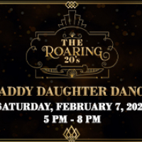 City of Greenacres Roaring 20's Daddy Daughter Dance at the Community Center on February 7, 2026 from 5 pm to 8 pm.