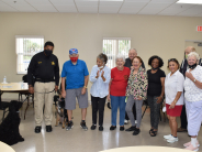 Senior group during PBSO Therapy Dogs visit