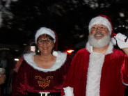 Santa and Mrs. Claus' arrival