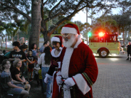 Santa and Mrs. Claus' arrival