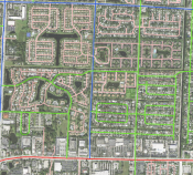 Roadway Atlas Screenshot of the City of Greenacres Roadway Atlas map