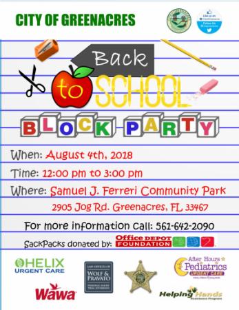 BAck to School Flyer 2018