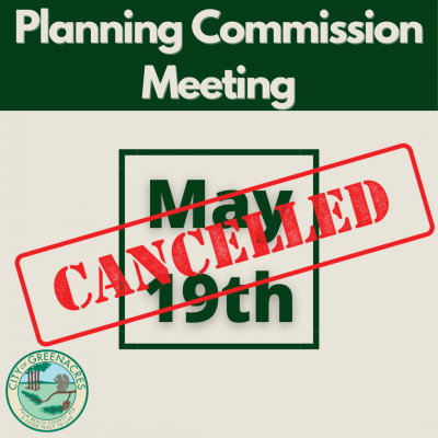 5/19 Planning Commission Meeting Cancelled