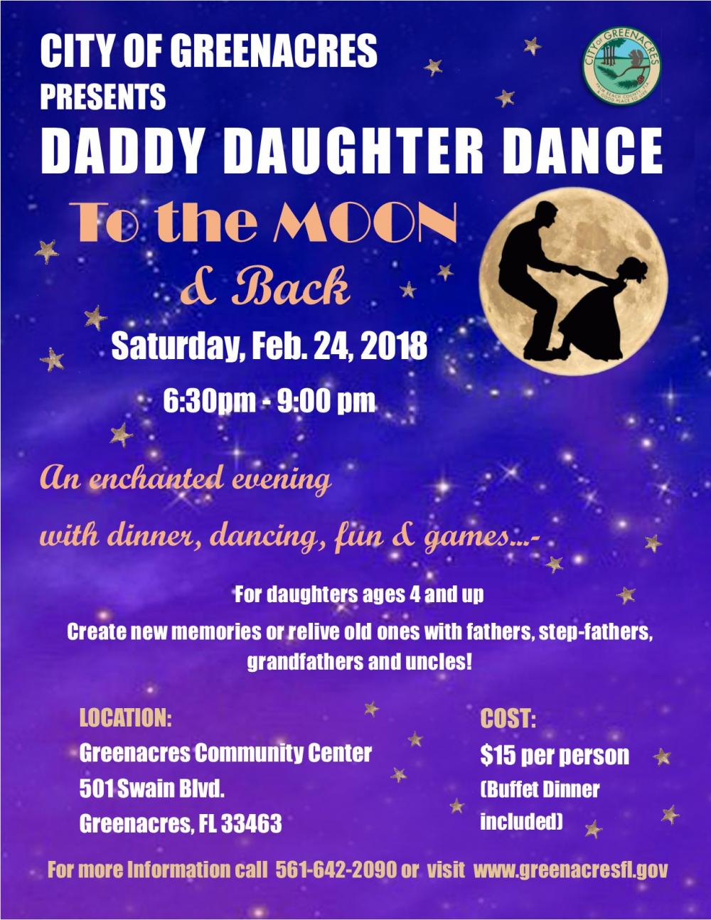 Daddy Daughter Dance Flyer Updated Greenacres Florida