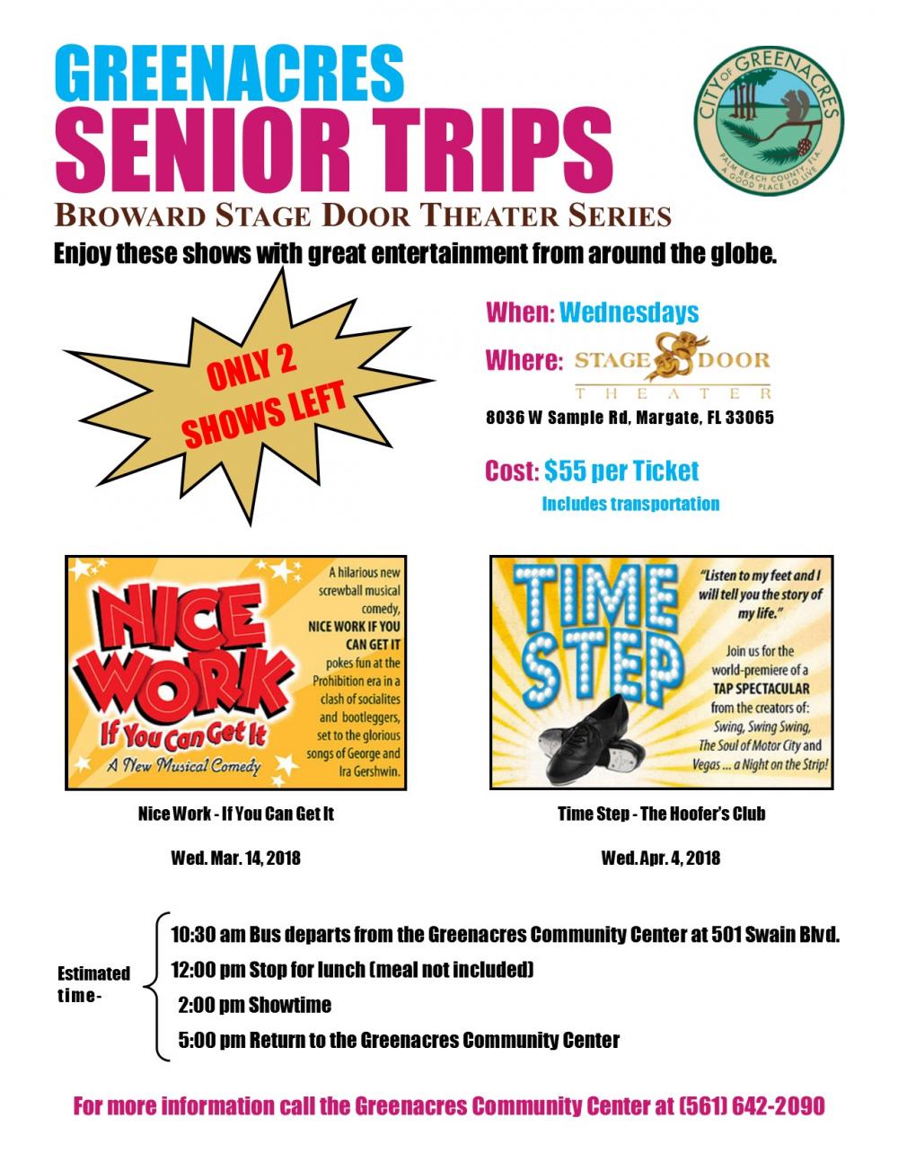 Senior Trips Flyer Rev Greenacres Florida