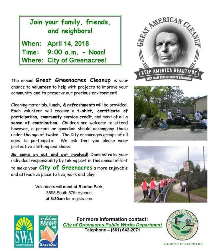 Greenacres Cleanup | Greenacres Florida
