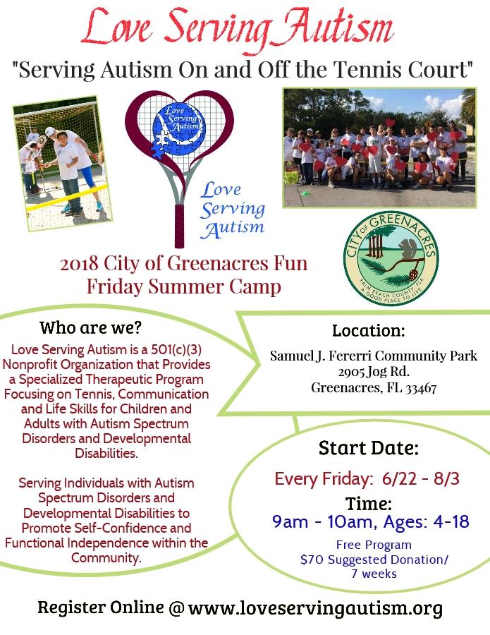 Autism Flyer Greenacres Florida