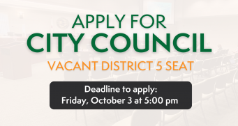 Request for Interest - City Council Seat Vacancy (District 5)