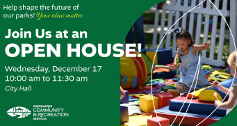 Parks and Recreation Master Plan Open House - December 17 at 10:00AM at Greenacres City Hall.