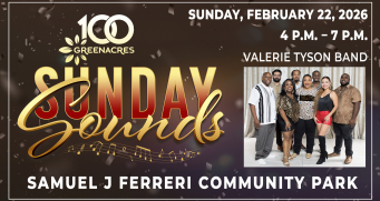 Sunday Sounds, February 22, 2026 from 4:00 pm to 7:00 pm at Samuel J. Ferreri Community Park.